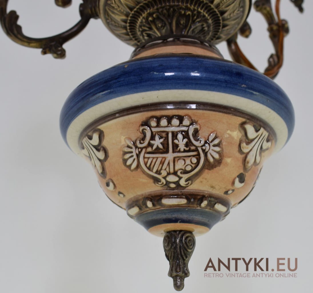 Cudna Lampa Sufitowa W Rustykalnym Stylu Lampy Cottage Antyki Eu